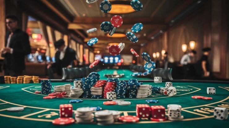 qqmegah Asia Gaming live-dealer Baccarat table with professional dealer and multi-camera studio